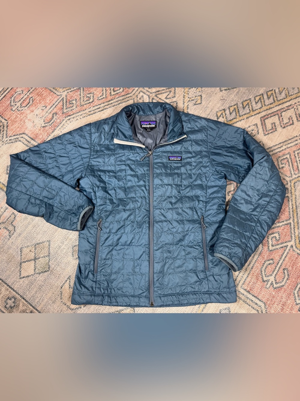 Patagonia Nano Puff Jacket Men’s Medium Blue Primaloft Quilted Lightweight Zip